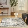 image:imageNourison Home Concerto Dark Grey 53 x 73 Area Rug  Easy Clean Non Shedding Bed Room Living Room Dining Room Kitchen 5 x 7Ivory Grey