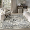 image:imageNourison Home Concerto Ivory Taupe 710 x 910 Area Rug  Easy Clean Non Shedding Bed Room Living Room Dining Room Kitchen 8 x 10Ivory Navy