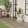 image:imageNourison Home Courtyard Jute Ivory 22 x 10 Area Rug  Easy Clean Non Shedding Bed Room Living Room Dining Room Kitchen 10 RunnerGreen