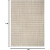 image:imageNourison Home Cozy Modern Ivory Black 67 x 9 Area Rug  Easy Clean Non Shedding Bed Room Living Room Dining Room Kitchen 7 x 9Grey Ivory