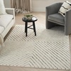 image:imageNourison Home Cozy Modern Ivory Black 67 x 9 Area Rug  Easy Clean Non Shedding Bed Room Living Room Dining Room Kitchen 7 x 9Ivory Black