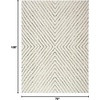 image:imageNourison Home Cozy Modern Ivory Black 67 x 9 Area Rug  Easy Clean Non Shedding Bed Room Living Room Dining Room Kitchen 7 x 9Ivory Black