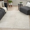 image:imageNourison Home Cozy Modern Ivory Black 67 x 9 Area Rug  Easy Clean Non Shedding Bed Room Living Room Dining Room Kitchen 7 x 9Ivory Black