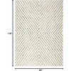 image:imageNourison Home Cozy Modern Ivory Black 67 x 9 Area Rug  Easy Clean Non Shedding Bed Room Living Room Dining Room Kitchen 7 x 9Ivory Black