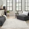 image:imageNourison Home Cozy Modern Ivory Black 67 x 9 Area Rug  Easy Clean Non Shedding Bed Room Living Room Dining Room Kitchen 7 x 9Ivory Black