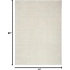 image:imageNourison Home Cozy Modern Ivory Black 67 x 9 Area Rug  Easy Clean Non Shedding Bed Room Living Room Dining Room Kitchen 7 x 9Ivory Grey