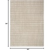 image:imageNourison Home Cozy Modern Ivory Grey 53 x 7 Area Rug  Easy Clean Non Shedding Bed Room Living Room Dining Room Kitchen 5 x 7Grey Ivory
