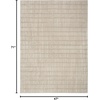image:imageNourison Home Cozy Modern Ivory Grey 53 x 7 Area Rug  Easy Clean Non Shedding Bed Room Living Room Dining Room Kitchen 5 x 7Grey Ivory