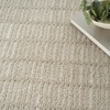 image:imageNourison Home Cozy Modern Ivory Grey 53 x 7 Area Rug  Easy Clean Non Shedding Bed Room Living Room Dining Room Kitchen 5 x 7Grey Ivory