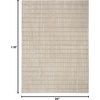 image:imageNourison Home Cozy Modern Ivory Grey 53 x 7 Area Rug  Easy Clean Non Shedding Bed Room Living Room Dining Room Kitchen 5 x 7Grey Ivory