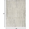 image:imageNourison Home Cozy Modern Ivory Grey 53 x 7 Area Rug  Easy Clean Non Shedding Bed Room Living Room Dining Room Kitchen 5 x 7Ivory Black