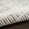image:imageNourison Home Cozy Modern Ivory Grey 53 x 7 Area Rug  Easy Clean Non Shedding Bed Room Living Room Dining Room Kitchen 5 x 7Ivory Black