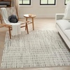 image:imageNourison Home Cozy Modern Ivory Grey 53 x 7 Area Rug  Easy Clean Non Shedding Bed Room Living Room Dining Room Kitchen 5 x 7Ivory Black
