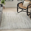 image:imageNourison Home Cozy Modern Ivory Grey 53 x 7 Area Rug  Easy Clean Non Shedding Bed Room Living Room Dining Room Kitchen 5 x 7Ivory Black