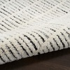image:imageNourison Home Cozy Modern Ivory Grey 53 x 7 Area Rug  Easy Clean Non Shedding Bed Room Living Room Dining Room Kitchen 5 x 7Ivory Black