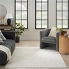 image:imageNourison Home Cozy Modern Ivory Grey 53 x 7 Area Rug  Easy Clean Non Shedding Bed Room Living Room Dining Room Kitchen 5 x 7Ivory Grey
