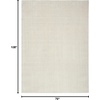 image:imageNourison Home Cozy Modern Ivory Grey 53 x 7 Area Rug  Easy Clean Non Shedding Bed Room Living Room Dining Room Kitchen 5 x 7Ivory Grey