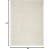 image:imageNourison Home Cozy Modern Ivory Grey 53 x 7 Area Rug  Easy Clean Non Shedding Bed Room Living Room Dining Room Kitchen 5 x 7Ivory Grey