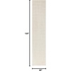 image:imageNourison Home Cozy Modern Ivory Grey 53 x 7 Area Rug  Easy Clean Non Shedding Bed Room Living Room Dining Room Kitchen 5 x 7Ivory Grey