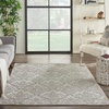 image:imageNourison Home Damask Grey 8 x 10 Area Rug  Easy Clean Non Shedding Bed Room Living Room Dining Room Kitchen 8 x 10IvoryGrey