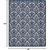 image:imageNourison Home Damask Grey 8 x 10 Area Rug  Easy Clean Non Shedding Bed Room Living Room Dining Room Kitchen 8 x 10IvoryNavy