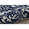image:imageNourison Home Damask Grey 8 x 10 Area Rug  Easy Clean Non Shedding Bed Room Living Room Dining Room Kitchen 8 x 10IvoryNavy