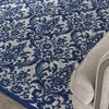 image:imageNourison Home Damask Grey 8 x 10 Area Rug  Easy Clean Non Shedding Bed Room Living Room Dining Room Kitchen 8 x 10IvoryNavy