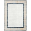 image:imageNourison Home Dekor Beige 53 x 7 Area Rug  Easy Clean Non Shedding Bed Room Living Room Dining Room Kitchen 5 x 7Grey Navy