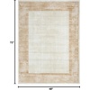 image:imageNourison Home Dekor Beige 53 x 7 Area Rug  Easy Clean Non Shedding Bed Room Living Room Dining Room Kitchen 5 x 7Ivory Beige