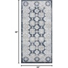 image:imageNourison Home Dekor Grey Navy 53 x 7 Area Rug  Easy Clean Non Shedding Bed Room Living Room Dining Room Kitchen 5 x 7Grey Navy