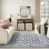 image:imageNourison Home Dekor Grey Navy 53 x 7 Area Rug  Easy Clean Non Shedding Bed Room Living Room Dining Room Kitchen 5 x 7Grey Navy