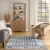 image:imageNourison Home Dekor Grey Navy 53 x 7 Area Rug  Easy Clean Non Shedding Bed Room Living Room Dining Room Kitchen 5 x 7Grey Navy