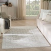 image:imageNourison Home Dekor Grey Navy 53 x 7 Area Rug  Easy Clean Non Shedding Bed Room Living Room Dining Room Kitchen 5 x 7Ivory Beige