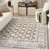 image:imageNourison Home Dekor Grey Navy 53 x 7 Area Rug  Easy Clean Non Shedding Bed Room Living Room Dining Room Kitchen 5 x 7Ivory Brown