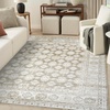 image:imageNourison Home Dekor Grey Navy 53 x 7 Area Rug  Easy Clean Non Shedding Bed Room Living Room Dining Room Kitchen 5 x 7Ivory Taupe