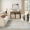 image:imageNourison Home Dekor Grey Navy 53 x 7 Area Rug  Easy Clean Non Shedding Bed Room Living Room Dining Room Kitchen 5 x 7Ivory Taupe