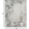 image:imageNourison Home Dekor Ivory Beige 53 x 7 Area Rug  Easy Clean Non Shedding Bed Room Living Room Dining Room Kitchen 5 x 7Grey Charcoal