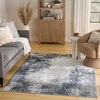 image:imageNourison Home Dekor Ivory Beige 53 x 7 Area Rug  Easy Clean Non Shedding Bed Room Living Room Dining Room Kitchen 5 x 7Grey Navy