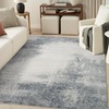 image:imageNourison Home Dekor Ivory Beige 53 x 7 Area Rug  Easy Clean Non Shedding Bed Room Living Room Dining Room Kitchen 5 x 7Grey Navy