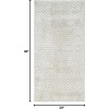 image:imageNourison Home Dekor Ivory Beige 53 x 7 Area Rug  Easy Clean Non Shedding Bed Room Living Room Dining Room Kitchen 5 x 7Ivory Beige
