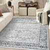 image:imageNourison Home Dekor Ivory Beige 710 x 910 Area Rug  Easy Clean Non Shedding Bed Room Living Room Dining Room Kitchen 8 x 10Grey Navy