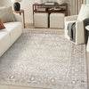 image:imageNourison Home Dekor Ivory Beige 710 x 910 Area Rug  Easy Clean Non Shedding Bed Room Living Room Dining Room Kitchen 8 x 10Ivory Brown