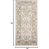 image:imageNourison Home Dekor Ivory Beige 710 x 910 Area Rug  Easy Clean Non Shedding Bed Room Living Room Dining Room Kitchen 8 x 10Ivory Brown