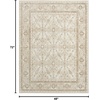 image:imageNourison Home Dekor Ivory Beige 710 x 910 Area Rug  Easy Clean Non Shedding Bed Room Living Room Dining Room Kitchen 8 x 10Ivory Taupe
