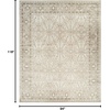 image:imageNourison Home Dekor Ivory Beige 710 x 910 Area Rug  Easy Clean Non Shedding Bed Room Living Room Dining Room Kitchen 8 x 10Ivory Taupe