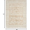 image:imageNourison Home Dekor Ivory Taupe 53 x 7 Area Rug  Easy Clean Non Shedding Bed Room Living Room Dining Room Kitchen 5 x 7Cream Beige