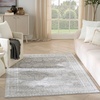 image:imageNourison Home Dekor Ivory Taupe 53 x 7 Area Rug  Easy Clean Non Shedding Bed Room Living Room Dining Room Kitchen 5 x 7Grey