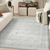 image:imageNourison Home Dekor Ivory Taupe 53 x 7 Area Rug  Easy Clean Non Shedding Bed Room Living Room Dining Room Kitchen 5 x 7Grey