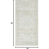 image:imageNourison Home Dekor Ivory Taupe 53 x 7 Area Rug  Easy Clean Non Shedding Bed Room Living Room Dining Room Kitchen 5 x 7Ivory Beige