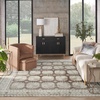 image:imageNourison Home Dekor Ivory Taupe 53 x 7 Area Rug  Easy Clean Non Shedding Bed Room Living Room Dining Room Kitchen 5 x 7Ivory Brown